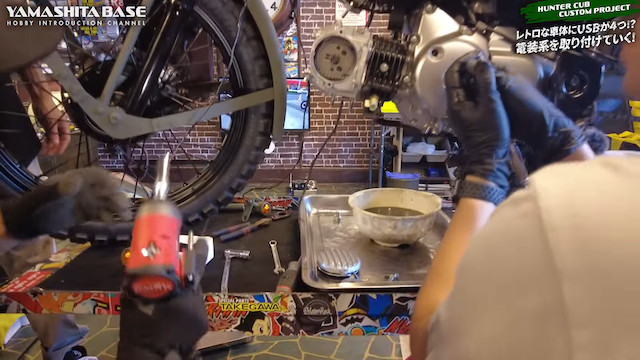 山下健二郎、ハンターカブをボアアップで181ccにの画像