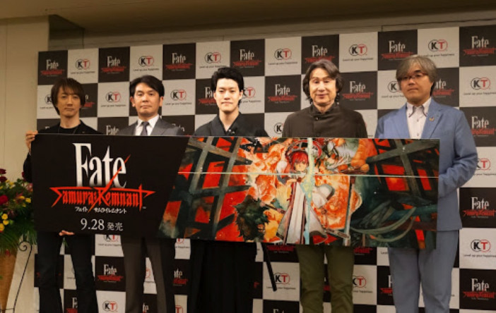 『Fate/Samurai Remnant』完成発表会レポ　霜降り明星・粗品が和装で登場、奈須きのこ・武内崇からもコメント届く