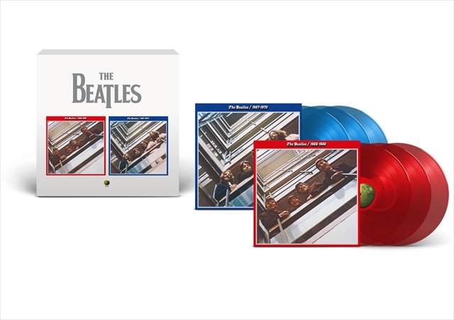 The Beatles『ザ・ビートルズ 1962年～1966年』『ザ・ビートルズ 1967年～1970年』セット展開図　6LP・カラー（直輸入盤仕様/限定盤）