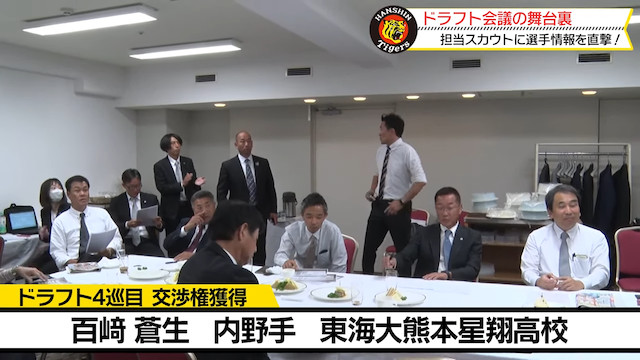 ドラフト会議の舞台裏を公開の画像