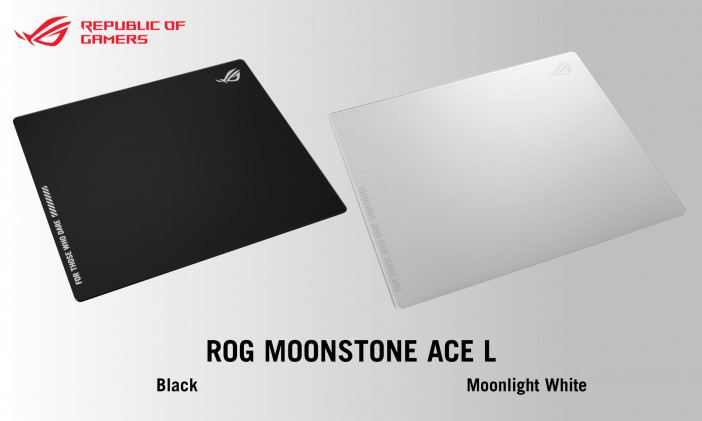 ASUSから初の強化ガラス採用ゲーミングマウスパッド『ROG MOONSTONE ACE L』が発売