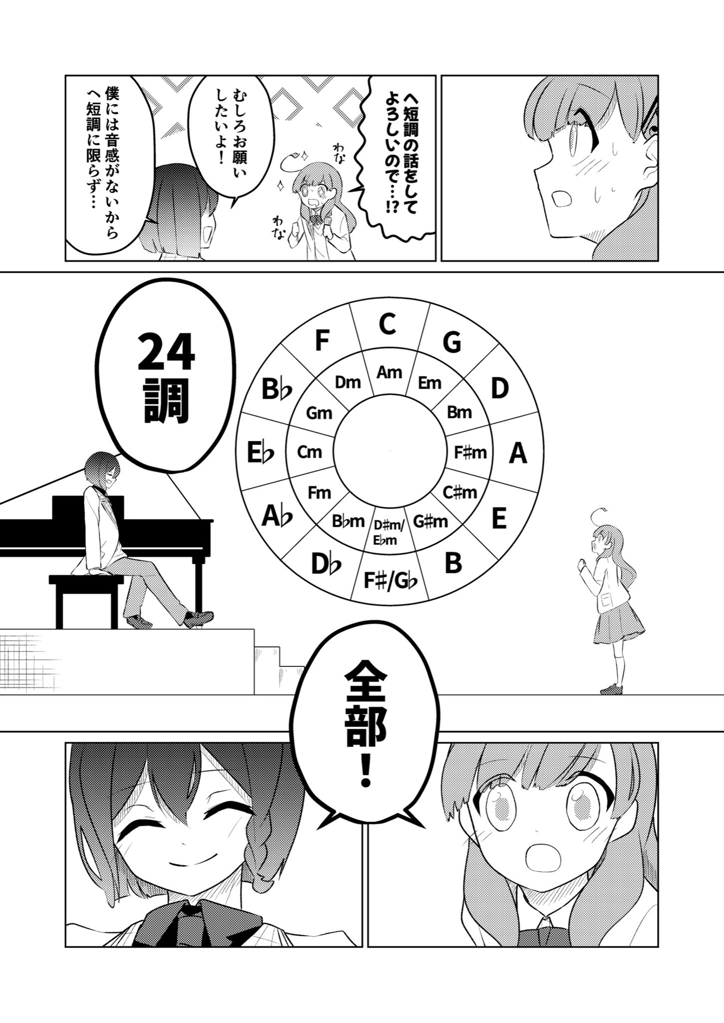 【漫画】特殊な音楽の楽しみ方をする女の子の画像