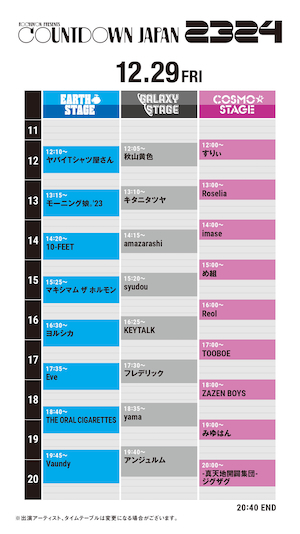 『COUNTDOWN JAPAN 23/24』