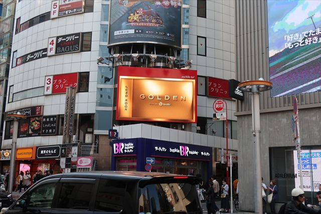 BTS ジョングク×Spotify　『GOLDENジャック』渋谷109横