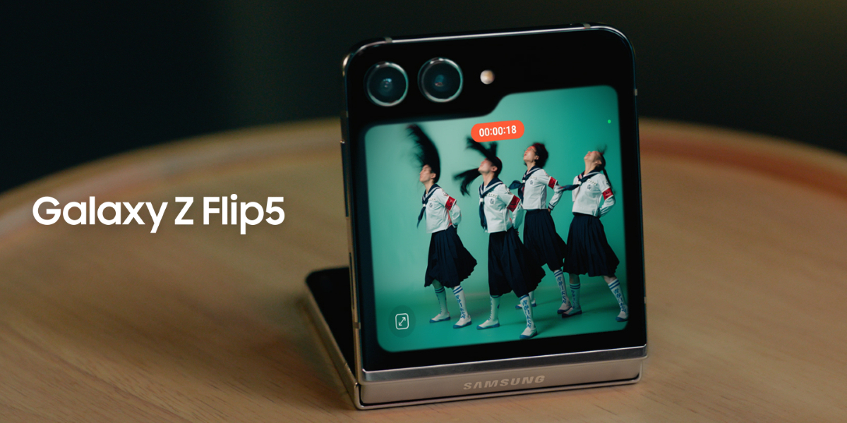 「Galaxy Z Flip5:フレックスカメラでダンスカバー動画撮影」篇サムネイル