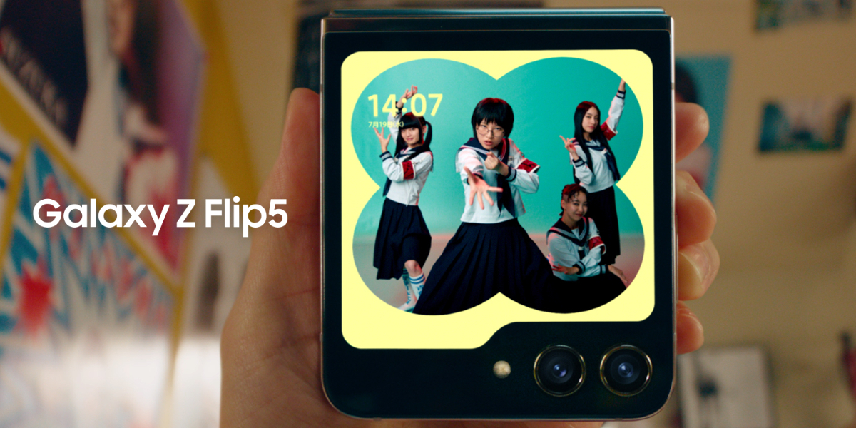「Galaxy Z Flip5:フレックスウィンドウで推し活」篇サムネイル