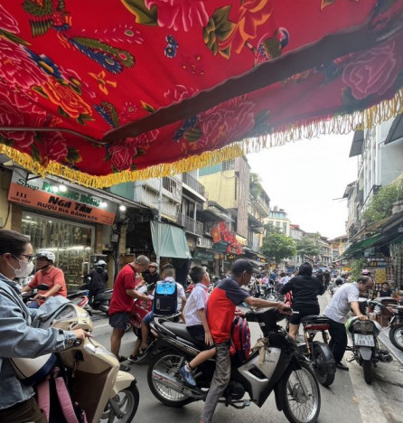 “バイク王国”・ベトナムの道路の様子