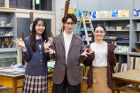 （左から）北香那、Snow Man 渡辺翔太、林芽亜里©︎日本テレビ