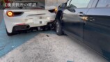 あま猫、愛車「フェラーリ」が追突事故で損傷の画像