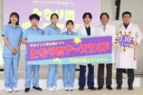 （左から）吉住、矢本悠馬、水野美紀、川栄李奈、高杉真宙、古田新太、小手伸也