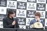 THE RAMPAGE 武知 プロレスデビュー会見の画像