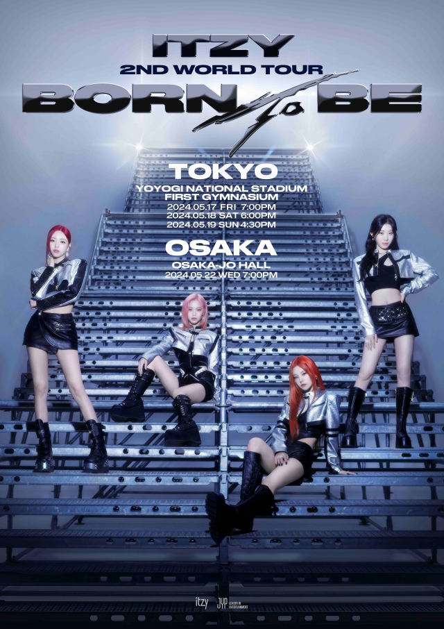 ITZY　2ndワールドツアー『BORN TO BE』日本公演キービジュアル