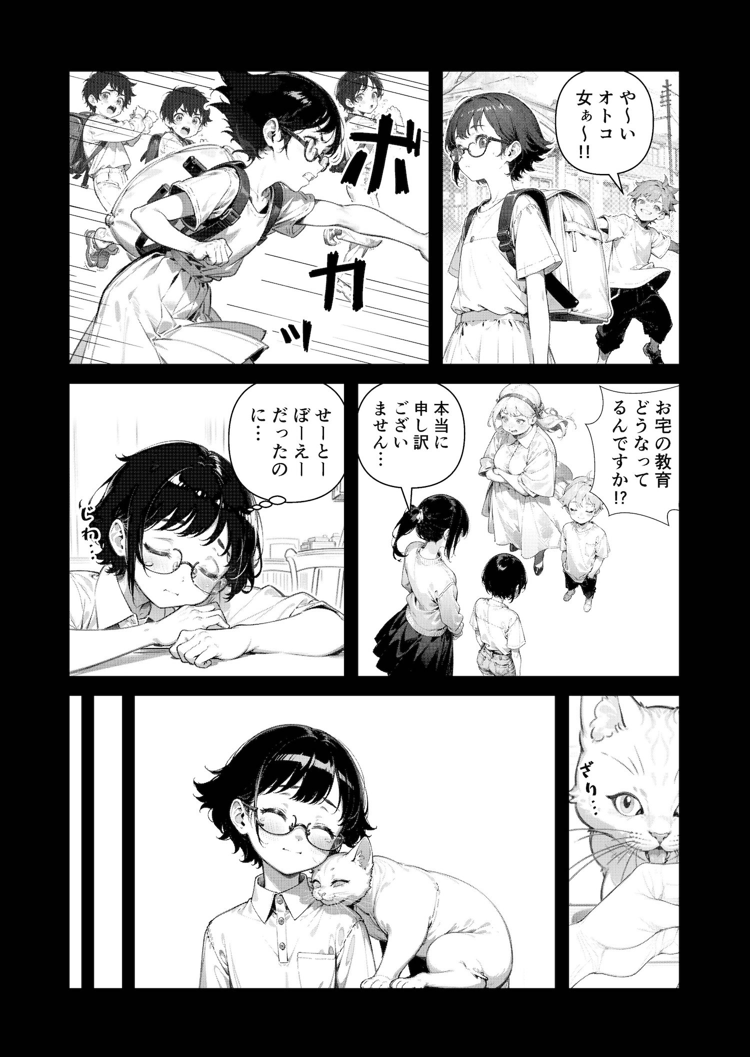 【漫画】生成AIを活用した漫画『ヒトのニエたもご存じない』の画像