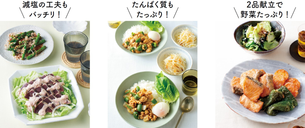 減塩＆たんぱく質・野菜たっぷりなレシピ本の画像