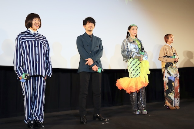 （左から）齋藤彩夏、津田健次郎、仲里依紗、三瓶由布子