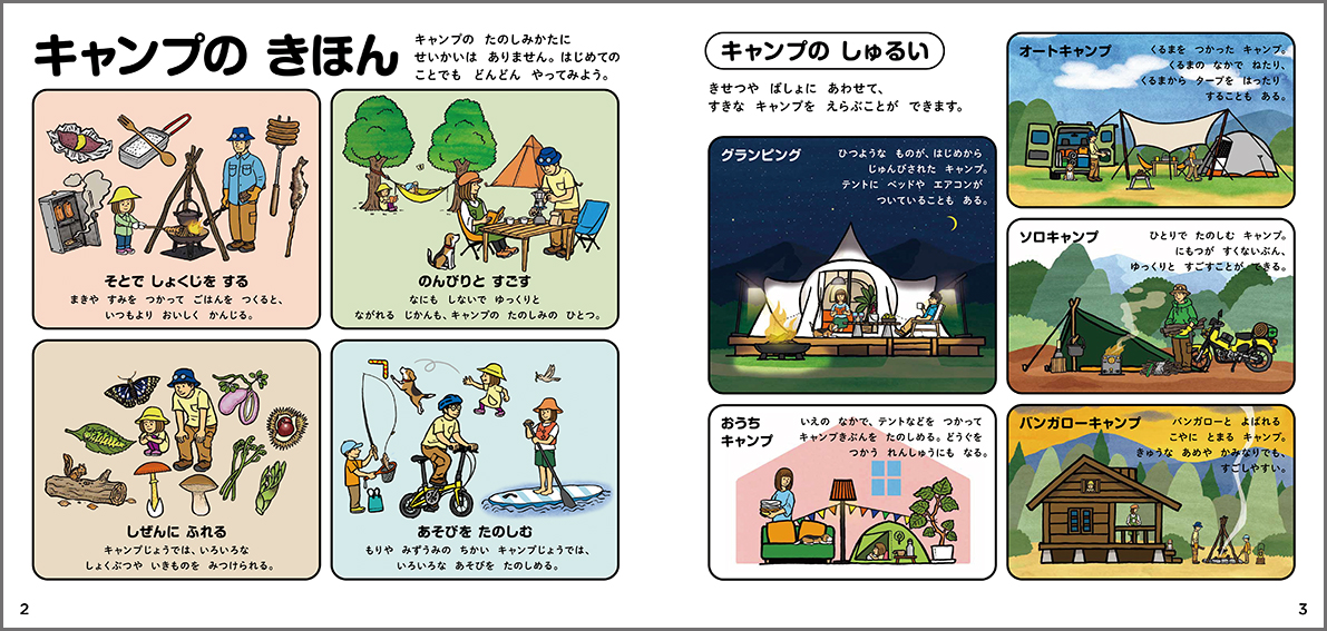 「学研のえほんずかん」新作は“キャンプ”　子どもから大人までキャンプがしたくなる楽しい一冊の画像