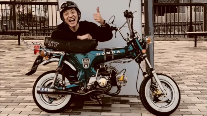 とろサーモン・村田、ホンダバイクを披露