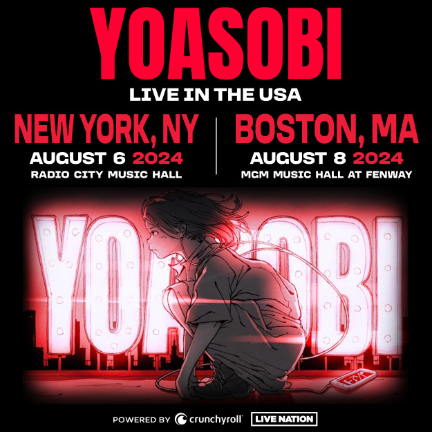 YOASOBI　ニューヨークとボストン公演告知画像