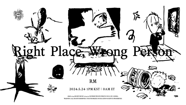 BTS RM『Right Place, Wrong Person』告知画像