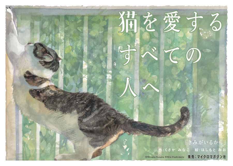 保護猫との暮らしを描いた絵本『きみがいるから』の画像