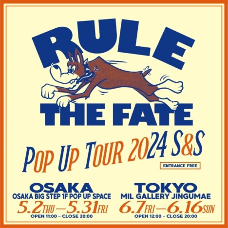 『RULE THE FATE “POP UP TOUR 2024 S&S”』告知画像
