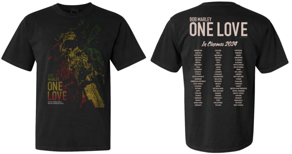 ボブ・マーリー：ONE LOVE』コンサートTシャツ（Lサイズ）を3名様に 
