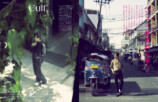 タイの人気俳優、ガルフがバンコクを歩くの画像
