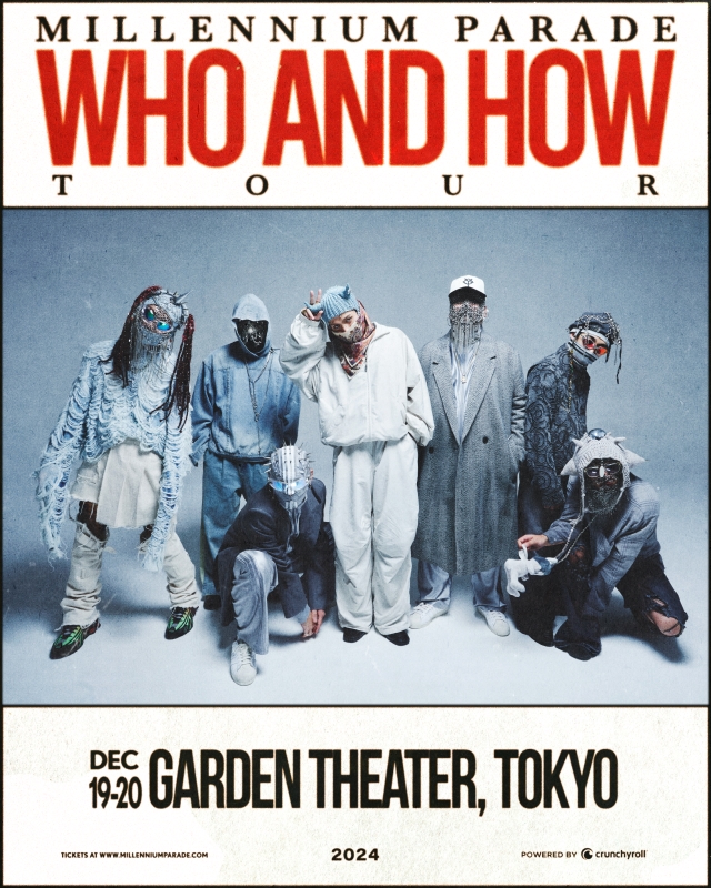 MILLENNIUM PARADE『WHO AND HOW TOUR 2024』日本公演告知画像