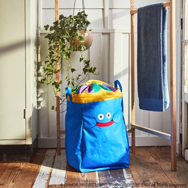 キングスライムと一緒に楽しく洗濯 大きなサイズのランドリーバッグが