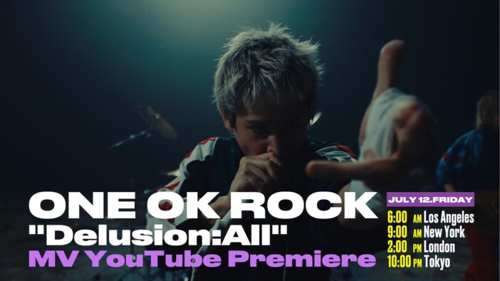 ONE OK ROCK、「Delusion:All」リリース&MV公開
