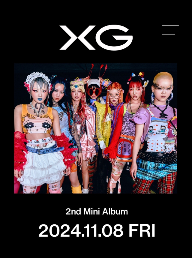 XG 2ndミニアルバムリリース日告知画像