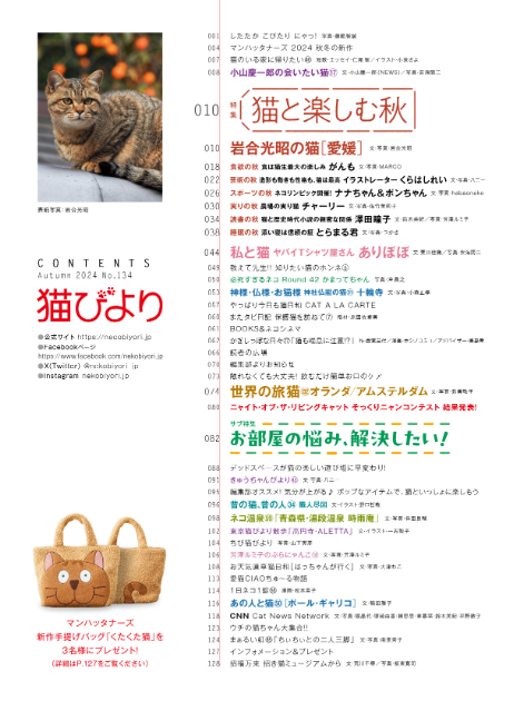 ヤバT・ありぼぼのインタビューも『猫びより』秋号の画像