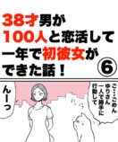 【漫画】38才男が100人と恋活して1年で初彼女ができた話の画像