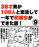 【漫画】38才男が100人と恋活して1年で初彼女ができた話の画像