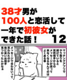 【漫画】38才男が100人と恋活して1年で初彼女ができた話の画像