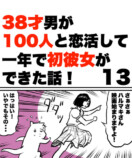 【漫画】38才男が100人と恋活して1年で初彼女ができた話の画像