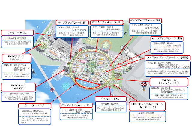 大阪・関西万博会場のイベント施設