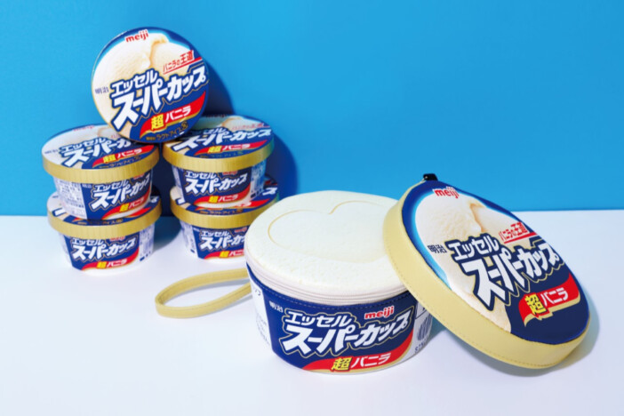 「明治 エッセル スーパーカップ」が巨大ポーチに！　30周年記念ブランドムック発売