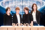 『SONGS』ロゴ前での集合写真　GLAY