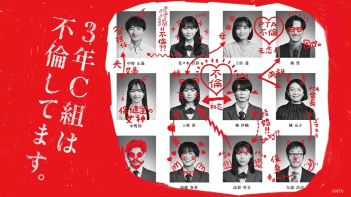 莉子主演『3年C組は不倫してます。』第1話のTVer再生数が100万回を突破