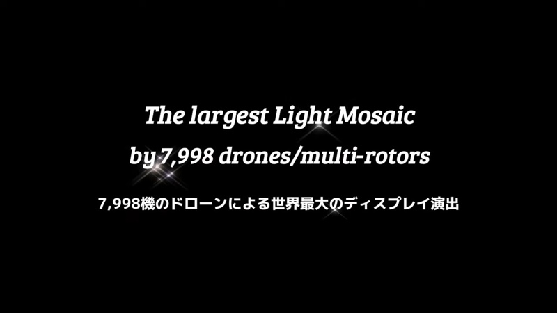 約8000機のドローンが初音ミクのMVを再現の画像