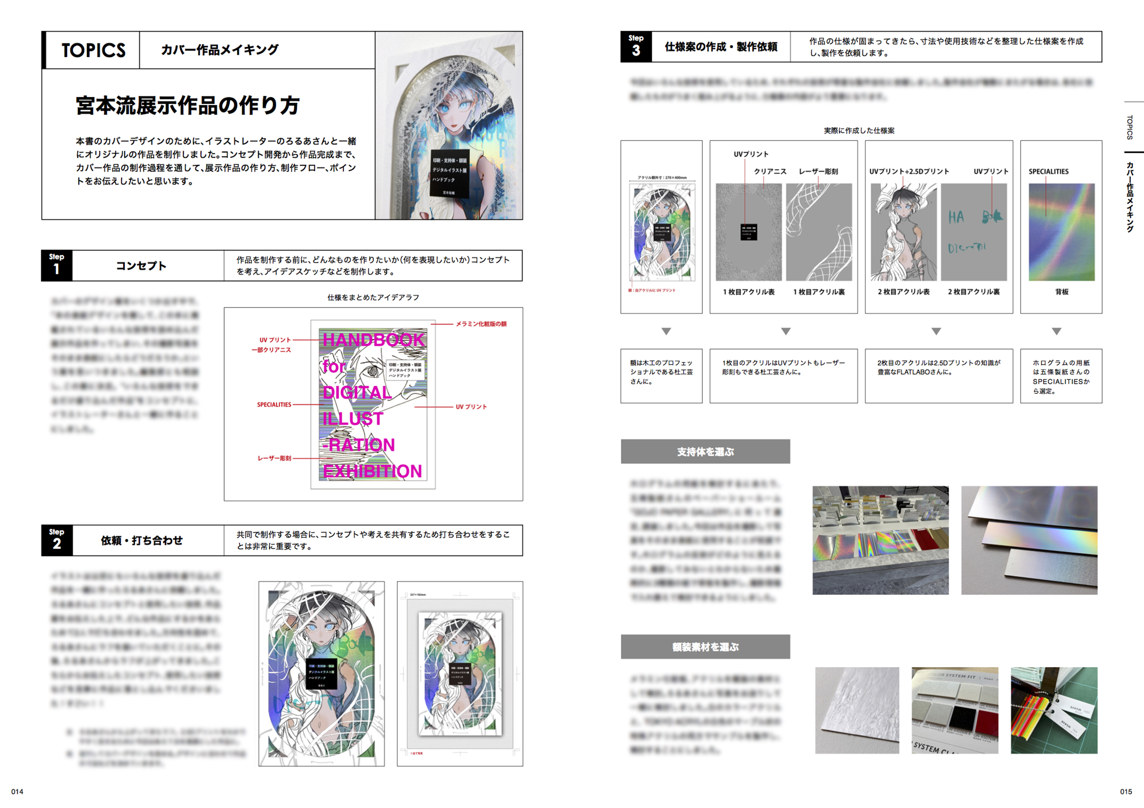 魅力的なイラスト展示、どうするべき？の画像