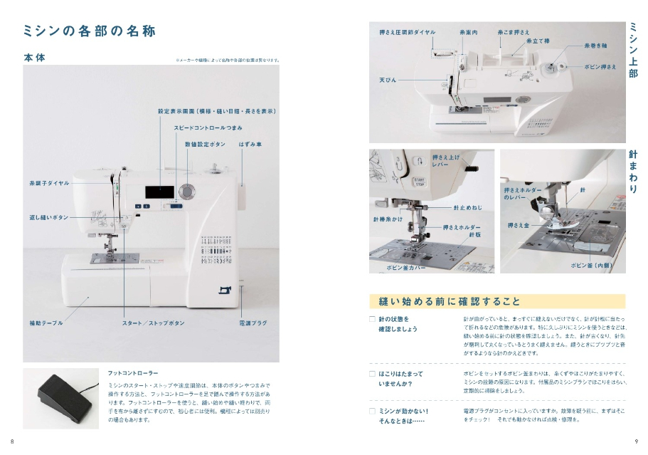 『保存版はじめてのミシン　不器用さんでもスイスイ縫える！』の画像