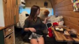 車中泊女子YouTuber、ハイエース生活公開の画像