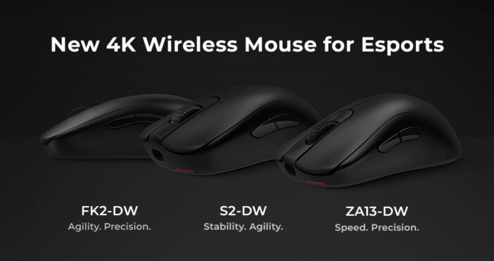 ZOWIE初の“右利き用”ワイヤレスゲーミングマウスが登場！　4K対応レシーバーで高安定性を実現