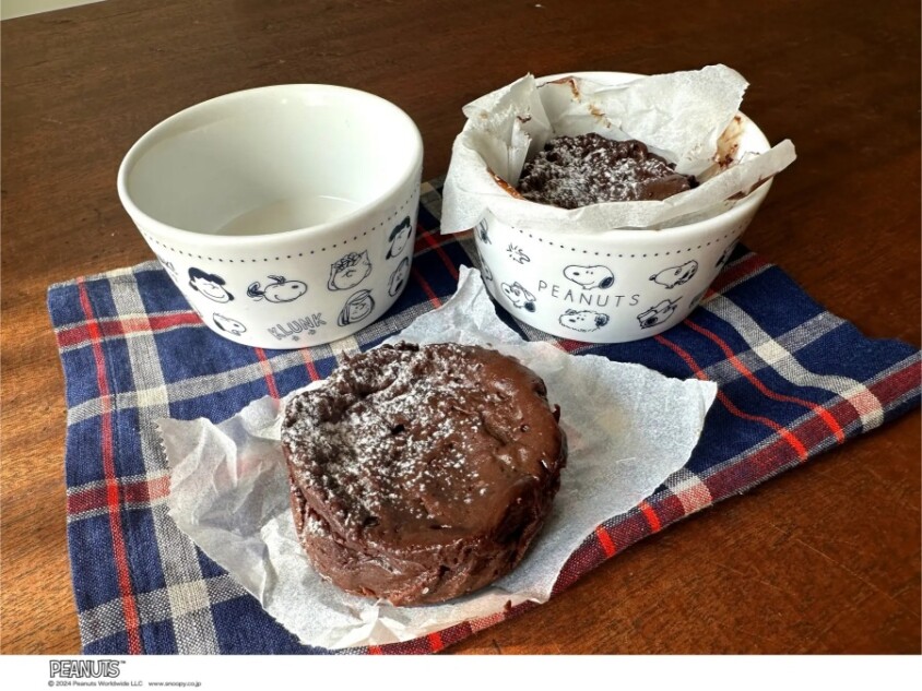 スヌーピー磁器ボウル皿、2種類セットの付録『cookpad plus』2025年冬