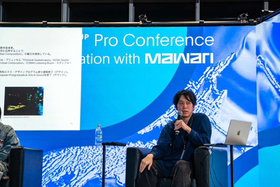 都市音楽家として活動するサウンドアーティストの田中堅大氏