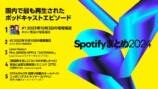 Spotify 2024年年間ランキング発表の画像