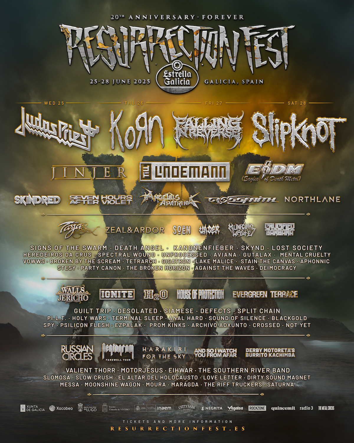 『Resurrection Fest 2025』ラインナップ画像