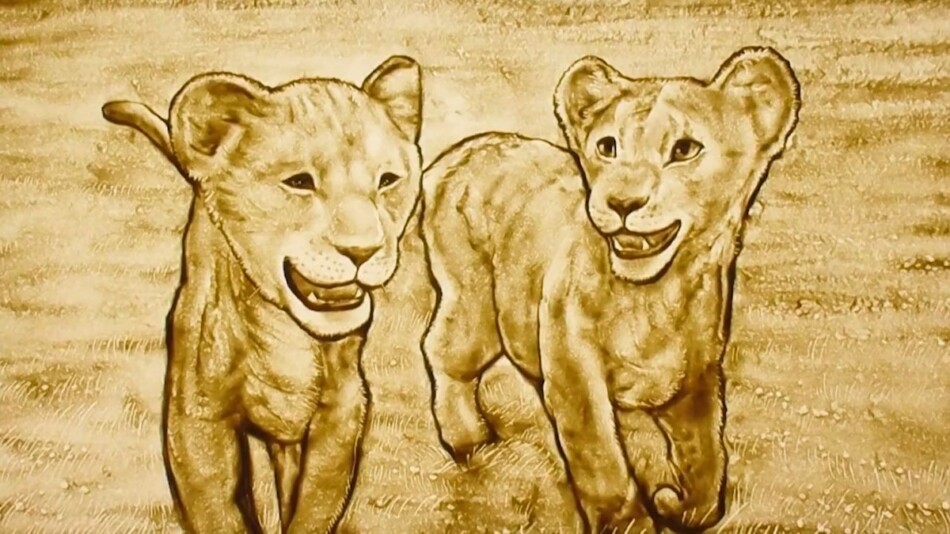 抽象油彩画 ライオンキングの世界 抽象油彩画 ライオンキングの世界 抽象油彩画 ライオンキングの世界